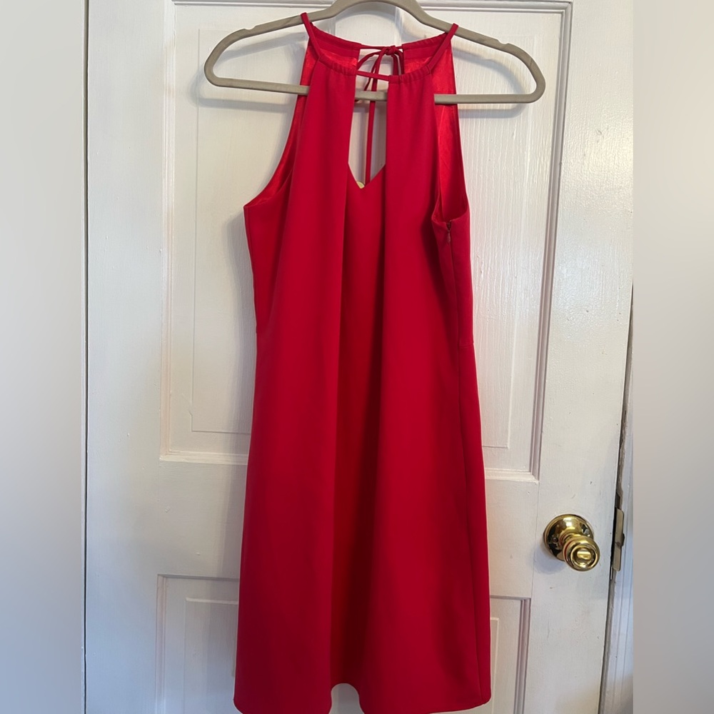 Laundry by Shelli Segal Red Halter Dress